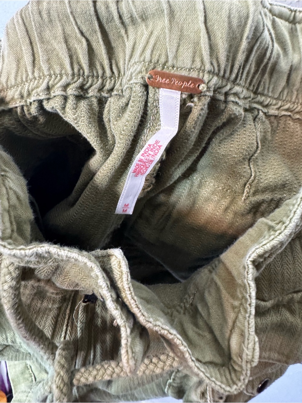 Free people military green shorts size medium - Picture 4 of 4